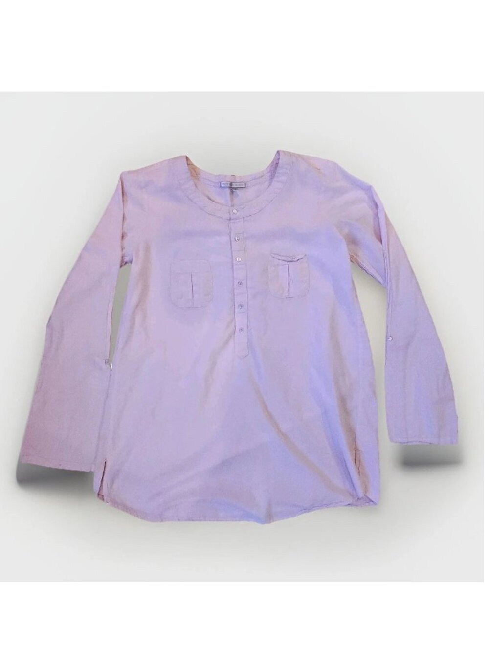 Y2K Victoria’s Secret Women’s Pink Long Sleeve Half Button Top Sz M